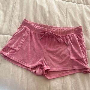 Juicy Couture Logo Blush Pink Sleep Shorts Size XL